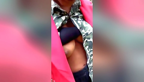 Brunette fucker has an amazing fucking on the street
