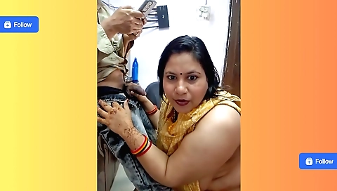 Bhabhi sucking dick in kitchen and then in the bedroom