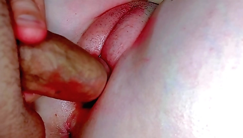 Amateur teen with a small tits and a nice body fucks