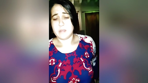 Indian brunette milf rides dick in front of camera