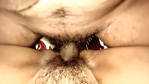 Indian hairy gets her asshole fucked on the screen