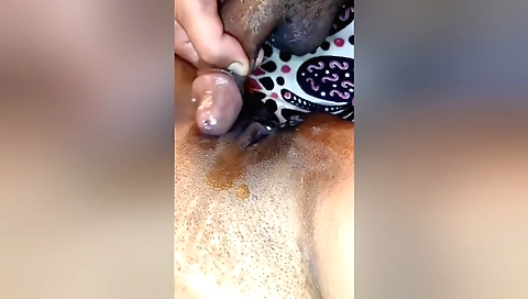 Hot girl in panties in this amateur video is getting my cum