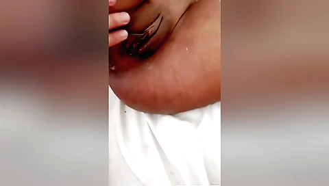 Indian brunette in a sexy t-shirt riding a hard cock
