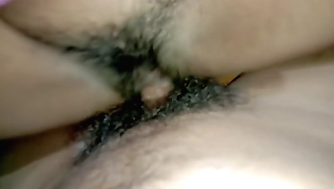Hairy indian chick with hairy pussy gets a handjob