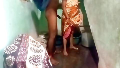 Amateur brunette in a big ass bathroom sex in the home