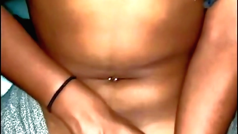 Brunette chick with a hairy pussy fucks my hairy legs