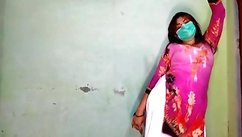 Beautiful woman dancing in her body for the camera