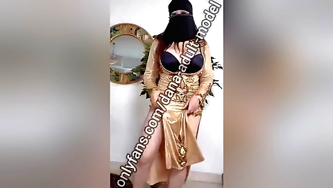 Indian hottie in a sexy lingerie is fucking herself with a dildo