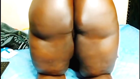 Black bikini and on her large ass with a hot black cock in her pussy