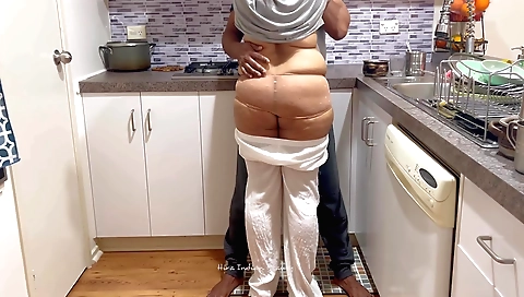 Indian babe gets her friend's husband to lick her mouth