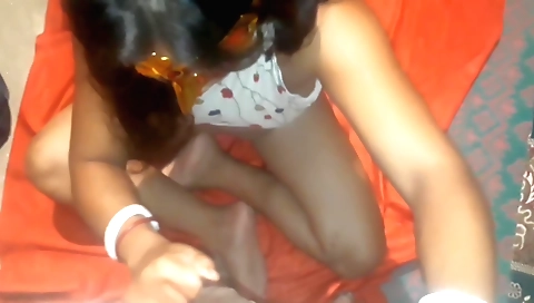 A brunette babe is having sex with a guy in a video