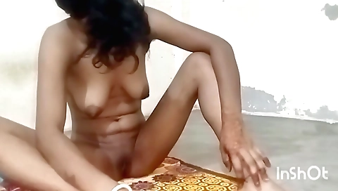 Indian teen with big boobs is taking off her panties