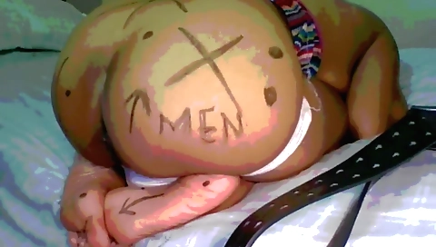 Sexy solo video with a busty woman in a sexy outfit