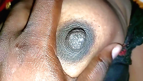 Indian girl fucks her hairy pussy with a big dildo