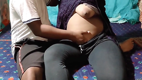 Indian wife gets caught with her friend and husband rescares her