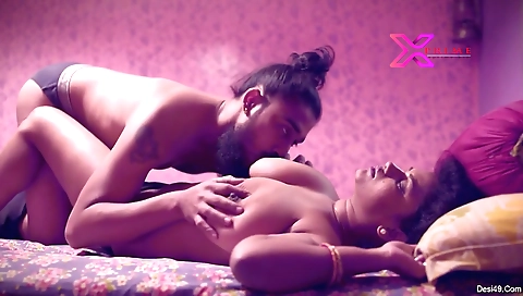 Brunette babe with amazing boobies has an amazing creampie