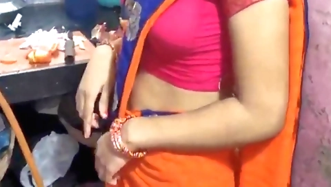 Indian curfu for brunette 18+ in black dress cooking 18+ 18+