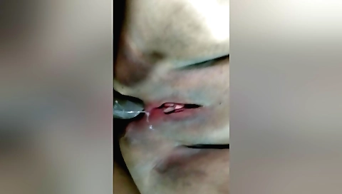 Indian brunette rides her boyfriend's hard cock in her mouth