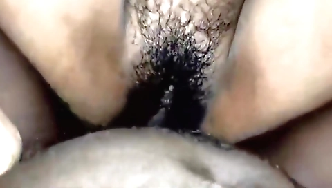 Indian hairy girl in hairy body is fucking with boyfriend