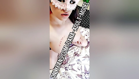Chubby amateur with a nice body and tits riding cock