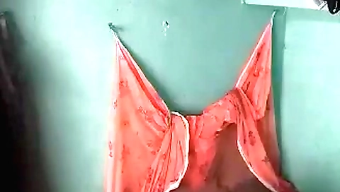 Amateur brunette showing off her body in a hidden cam