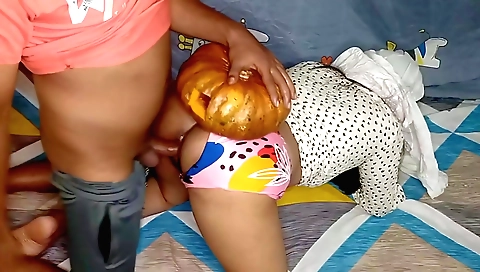 Amatou video shows a chubby girl with large boobs and a tight ass
