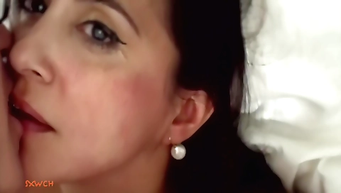 Indian milf self video with two dudes with shared her in small bed