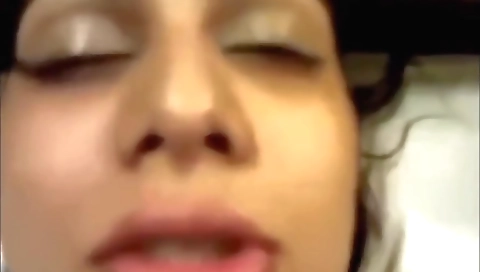 Indian brunette girl with round ass gets her pussy pounded