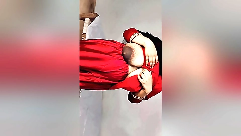 Indian girl with beautiful big tits in a solo video