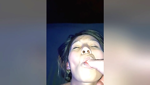 Sexy lesbian amateur video with her lover in a hot bikini
