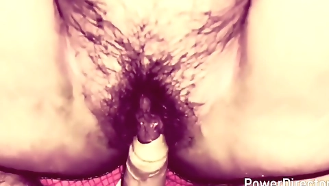 Indian mature hairy whore rubbing ass and getting it off