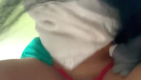 Amateur chick fucks me after revealing her hairy pussy