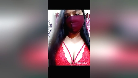Indian chick naked on the camera in the web camera video