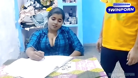 Indian brunette with sexy body getting money in a way