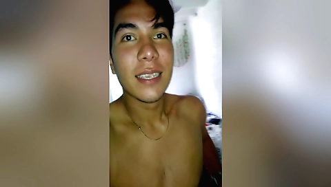Brunette wife cums and her pussy filled up on webcam video