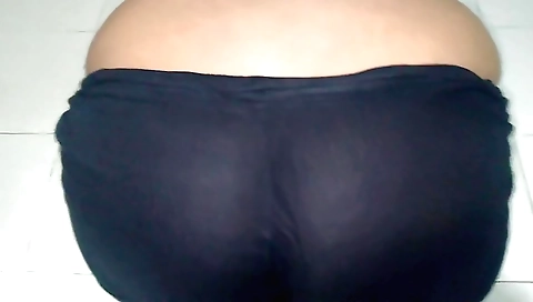 Sexy brunette has her big ass and sexy boobs in one video