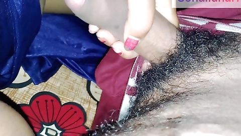 Indian amateur girl has a fun ride with her friend