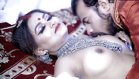 Beautiful Indian brunette shares her pussy with her husband and friend