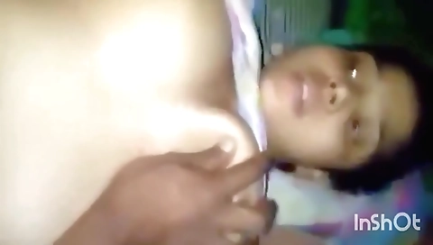Hot indian chick in a 18+ kitchen and masturbating