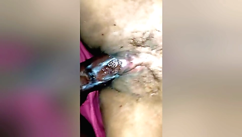 Busty Indian babe with hairy pussy fucked by her lover