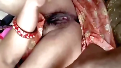 Indian girl shows her hairy pussy in the homemade video