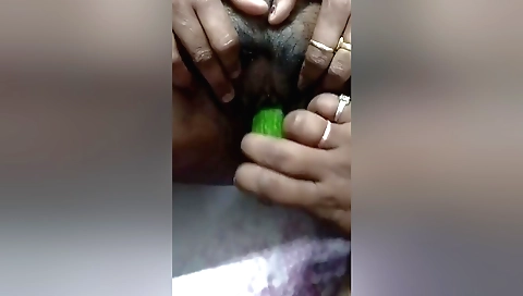 Indian hairy pussy video with hot handjob and riding