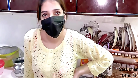 Hot indian babe is giving a great blowjob in my porn