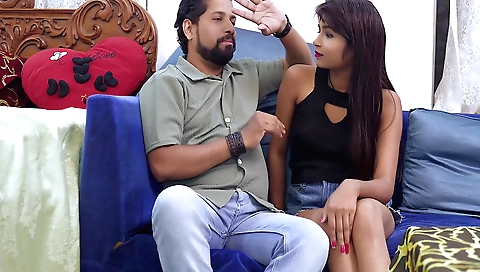 Horny indian stepdaughter and her friend bang each other