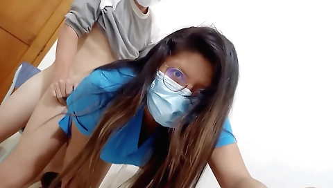 Busty indian whore gets her pussy fucked in office