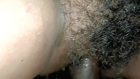 Hot hairy indian woman with a hairy pussy fucks in POV