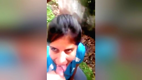 Busty amateur brunette getting her pussy licked and facial