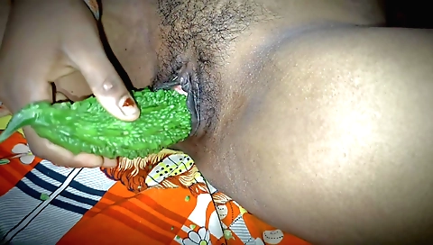 Sexy blonde with a sexy hairdo gets fucked by a toy