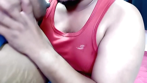 Brunette girl with small tits enjoys fucking a dick