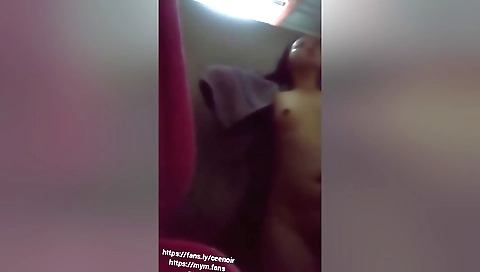Indian amateur sex video with amateur brunette in shower